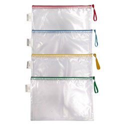 DataMax Mesh Envelope with Zip A4 320x240mm Assorted - Theodist