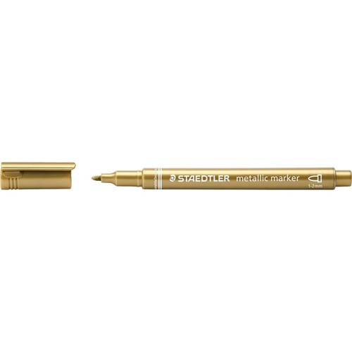 Staedtler Metallic Marker Pens 1-2mm_GLD - Theodist