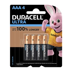 Duracell Ultra AAA 1.5V Alkaline Batteries 4 Pack - Theodist