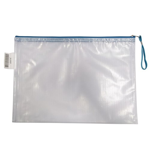 DataMax Mesh Envelope with Zip A4 320x240mm Assorted_BLU - Theodist