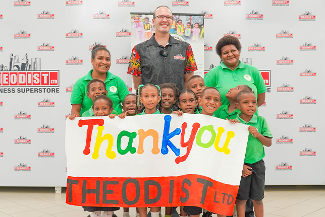 Theodist Renews K50,000 Sponsorship with Buk bilong Pikinini