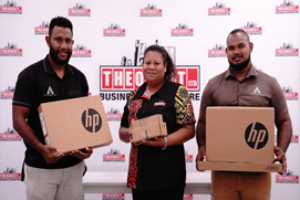 THEODIST presents three HP X360 laptops to Winners of the HP Managed Printer Promotion