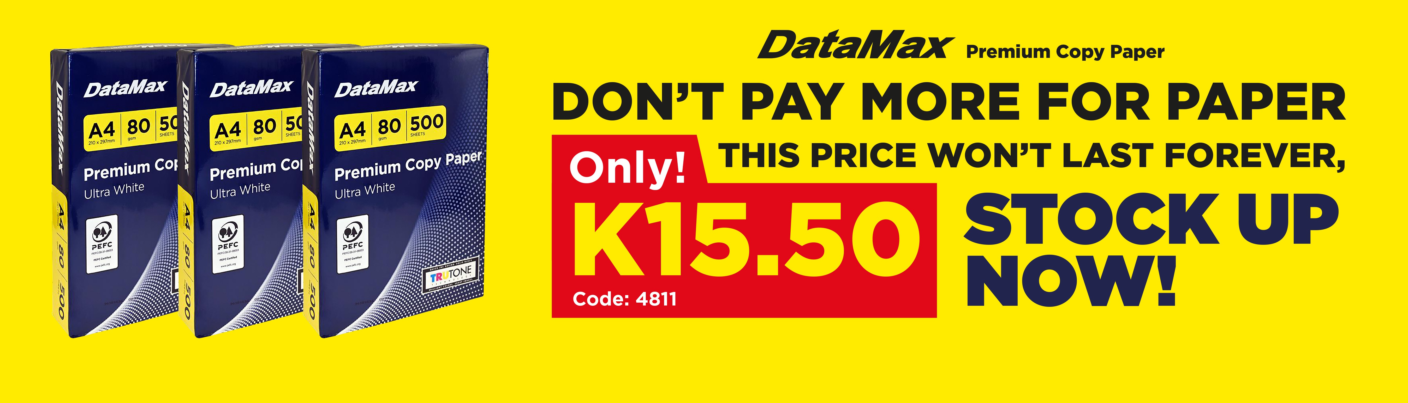 DataMax A4 Copy Paper