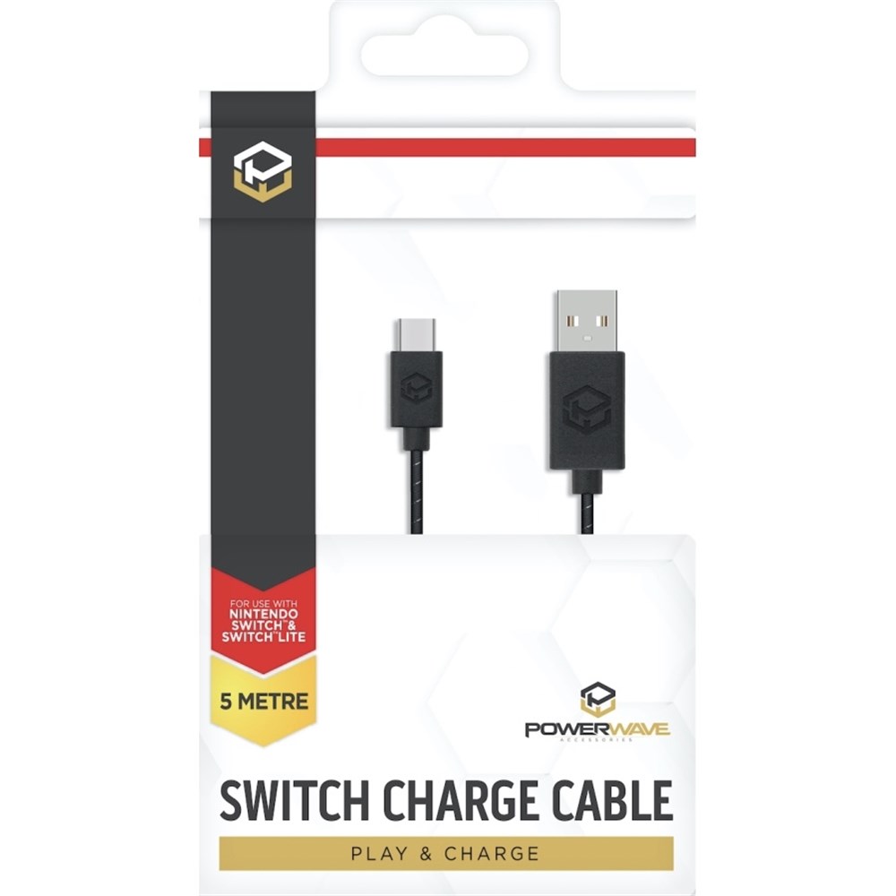 Powerwave Switch 5m Charge Cable for Nintendo Switch Theodist