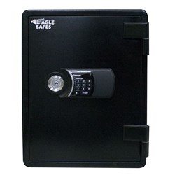 Eagle Safes Home Elect+Key Lock Safe, Black - YES031DK - Theodist