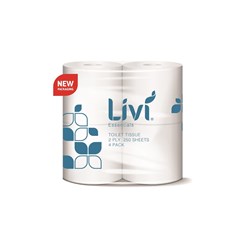 Livi Jasmine Toilet Tissue Core Scented 2ply 250s 4 Pack