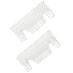 Crystalfile Tabs Pack of 50 - Clear