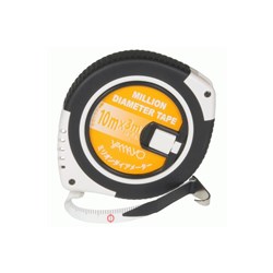 Yamayo Million Diameter Measuring Tape 10m PVC Coated Fibreglass with Claw Hook - Theodist