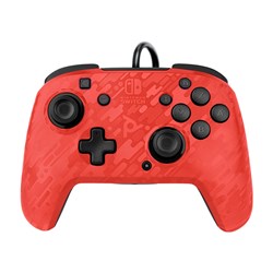 PDP Faceoff Deluxe+ Audio Wired Controller for Nintendo Switch Red Camo - Theodist
