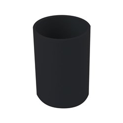 Datamax 165BLK Plastic Pen Holder Round, Black - Theodist