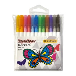 DataMax Felt Tip Markers 12 Pack - Theodist