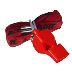 Pace Thundering Plastic Whistle With Lanyard Assorted Colours