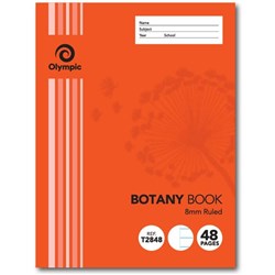 Olympic Botany Book 225x175mm 8mm + Blank 48 pg