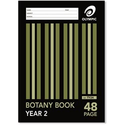 Botany Book A4 48 Page Olympic Stripe Year 2 Rule & Plain Interleaved Stapled
