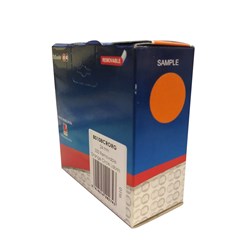 Esselte 24ORG 24mm Removable Self Adhesive Label Orange Dots 500 - Theodist