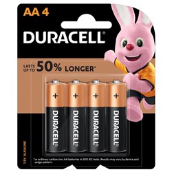 Duracell AA Alkaline Battery 4 Pack - Theodist