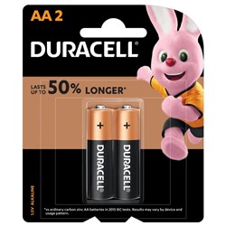 Duracell AA Alkaline Battery 2 Pack - Theodist