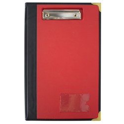 CLIPFOLDER F/C DELUXE w/COVER ASSORTED COLOURS Blue, Green, Red