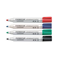 Staedtler Lumocolor Whiteboard Marker Bullet Tip 4 Pack - Theodist