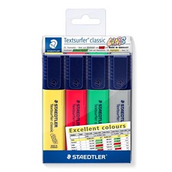 Staedtler Textsurfer Highlighters Excellent Colours 4 Pack