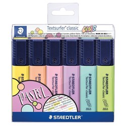 Staedtler Textsurfer Highlighters Pastel 6 Pack - Theodist