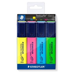 Staedtler 364WP4 Textsurfer Classic Highlighters 4 Pack - Theodist