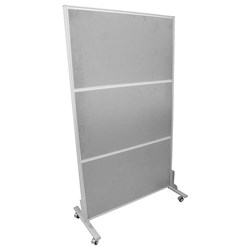 Arklen Partition Movable Fabric, Grey - 1000mm X 1800mm X 32mm - Theodist