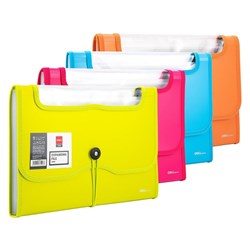 Deli 38128 Expanding File A4 13 Pocket with Strap - Theodist