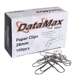 DataMax 38507 Paper Clips 28mm 100 Pack - Theodist