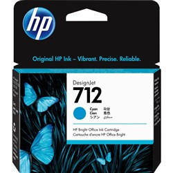 HP 712 Standard-Capacity Cyan Ink Cartridge 29ml