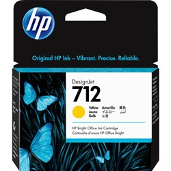 HP 712 Standard-Capacity Yellow Ink Cartridge 29ml