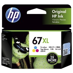 HP 67XL High Yield Tri-color Original Ink Cartridge