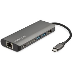 StarTech USB C Multiport Adapter - USB-C Travel Dock to 4K HDMI, 3x USB 3.0 Hub