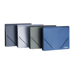 EXPANDING FILE 12 POCKETS A4 w/ELASTIC STRAP DELI