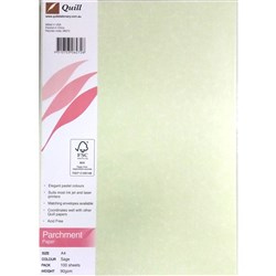 Quill 6272 A4 90GSM Parchment Paper 100 Pieces Sage - Theodist