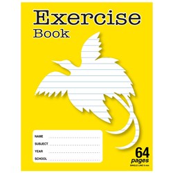 DataMax 64 Page Exercise Book, Yellow - Theodist
