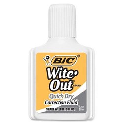 Bic 70330 Wite-Out Quick Dry Correction Fluid 20mL - Theodist