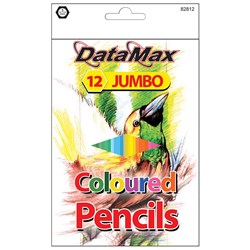 DataMax Colour Pencils Jumbo Pack of 12
