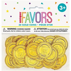 Unique Gold Coins 30 per Pack