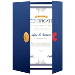 DataMax 900387 A4 Certificate Cover 6 Pieces Blue - Theodist