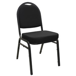 King Hong Banquet Chair w/o Arms, Black - Theodist