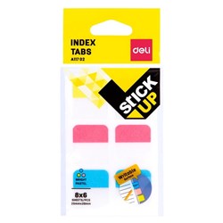 Deli A11702 Index Tabs Stick Up 25x28mm - Theodist