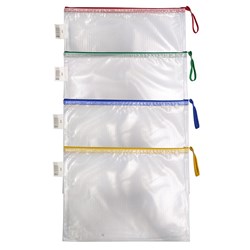 DataMax A57 Mesh Envelope with Zip B4 385x285mm Assorted - Theodist