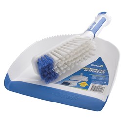 Oates Dustpan/Brush Set Grip W/Rubber Edge