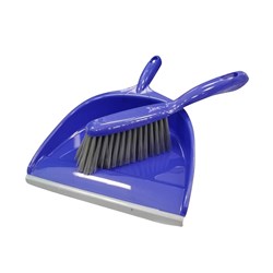 DUSTPAN  SET DARK BLUE BEXLY