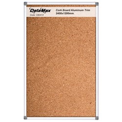 DataMax CB2412 Corkboard Aluminium Frame 2400x1200mm - Theodist 