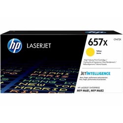 HP 657X High Yield Yellow Original LaserJet Toner Cartridge - Theodist