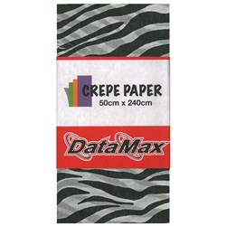 DataMax Crepe Paper 50 x 240cm - Zebra