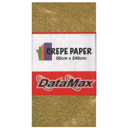 DataMax Crepe Paper 50 x 240cm - Gold