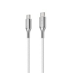 Cygnett Armoured 5A/100W 2.0 USB-C to USB-C Cable 2m (White)